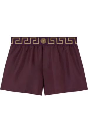 VERSACE Greca Border swim shorts