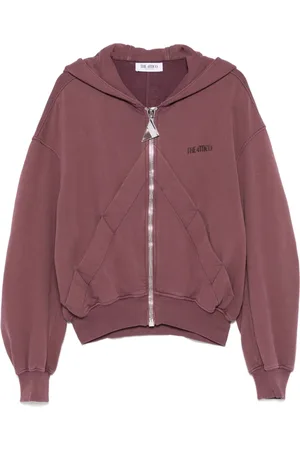 The Attico Logo-appliqué hoodie