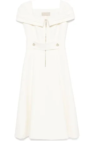 Elie saab Square-neck midi dress