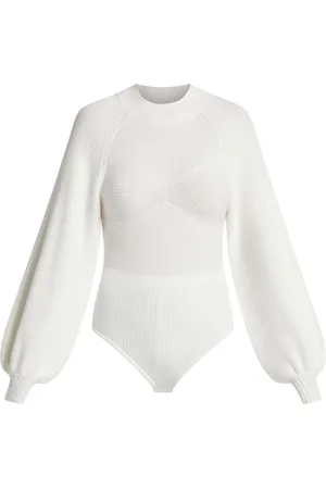 Farm Rio Puff sleeves knitted top