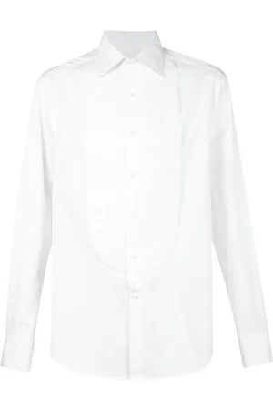 Brunello Cucinelli Pleated bib shirt