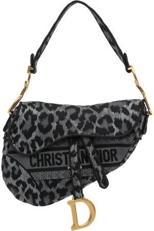 Dior 2021 Canvas Mizza Saddle shoulder bag