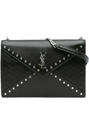 Saint Laurent 2021 Quilted Lambskin Studded Monogram Gaby shoulder bag