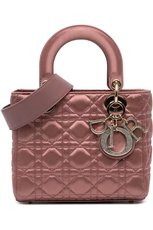 Dior 2019 Small Satin Cannage Swarovski Lady Dior satchel