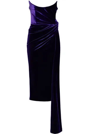 ALEX PERRY Twisted velvet dress