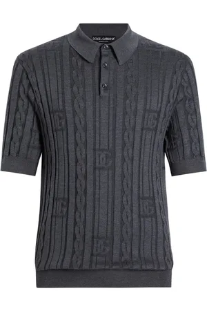 Dolce & Gabbana Cable-knit effect polo shirt