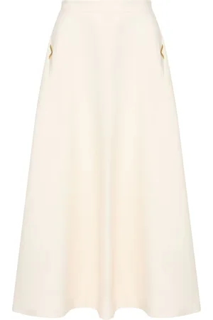 VALENTINO GARAVANI Crepe midi skirt