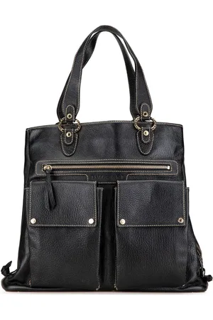 Bvlgari 20th Century Oversized Leather Becky satchel