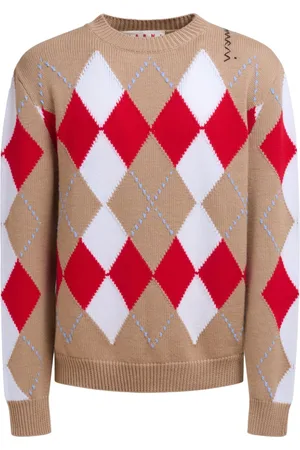 Marni Argyle intarsia-knit jumper