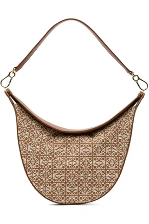 Loewe 2022 Anagram Canvas Luna hobo bag