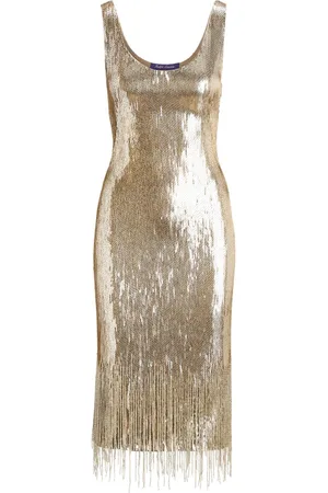 Ralph Lauren Sequin-embellished midi dress