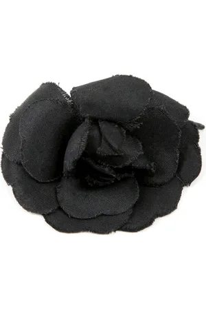 CHANEL 2000s silk camelia brooch