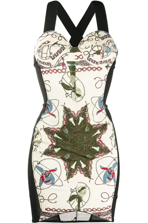 Jean Paul Gaultier Electrical print bodycon dress