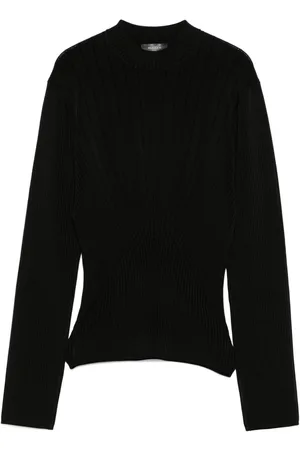 MUGLER Ribbed top