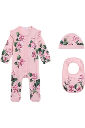 Dolce & Gabbana Floral-print babygrow set
