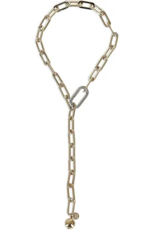 SEMICOUTURE Oval chain polished finish necklace