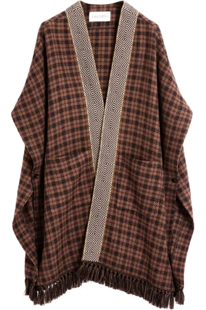 VALENTINO GARAVANI Checked cape coat