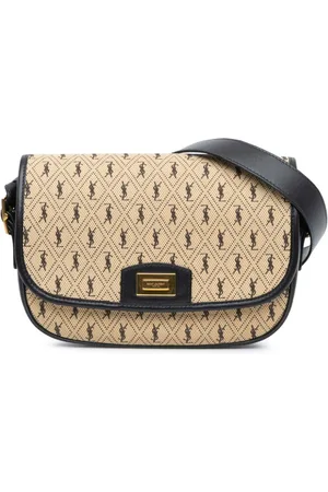 Saint Laurent 2000-2018 Medium Canvas Monogram All Over crossbody bag