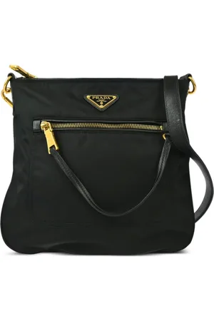 Prada 2010s triangle-logo shoulder bag