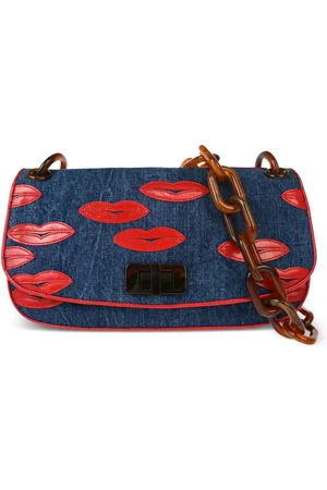 Prada 2010s lips-print shoulder bag