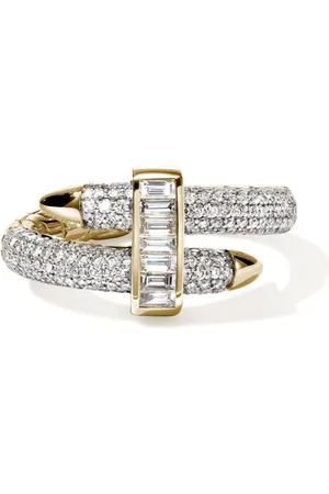 John Hardy 18kt yellow Spear diamond ring