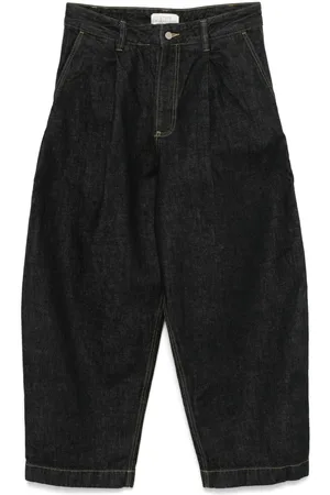STUDIO NICHOLSON Pleated-detailing jeans