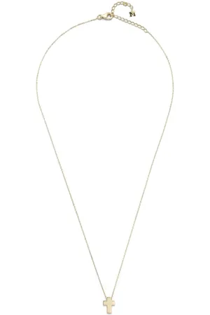 Mateo 14K yellow Suspended Cross necklace