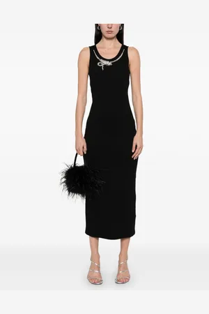 Givenchy Snake-crystal midi dress
