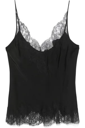 CARINE GILSON Silk V-neck camisole