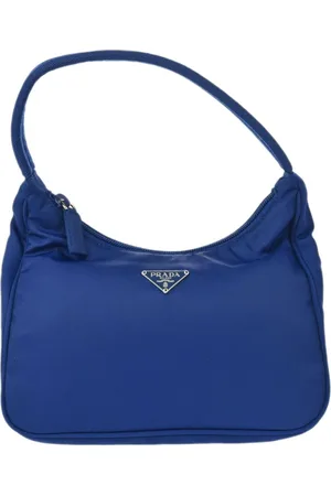 Prada 1990-2000s enamel triangle logo shoulder bag