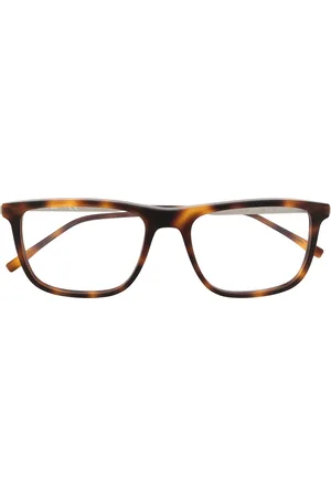 Lacoste Square-frame tortoiseshell glasses