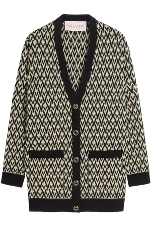 VALENTINO GARAVANI Monogram-pattern knit cardigan
