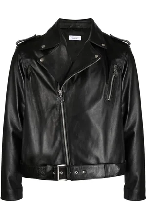 Honey Fucking Dijon Slogan-print leather biker jacket