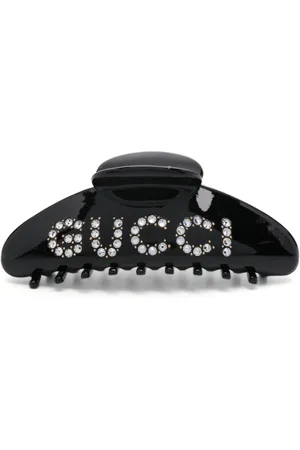 Gucci Crystal-logo hair clip