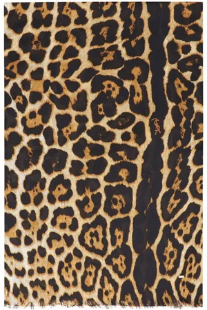 Saint Laurent Leopard-print scarf