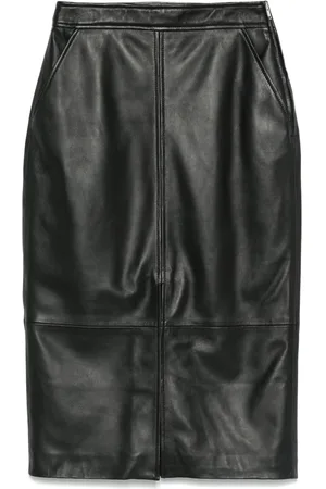 arma leder Arkina midi skirt