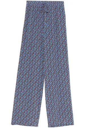 ERMANNO SCERVINO Floral-print trousers