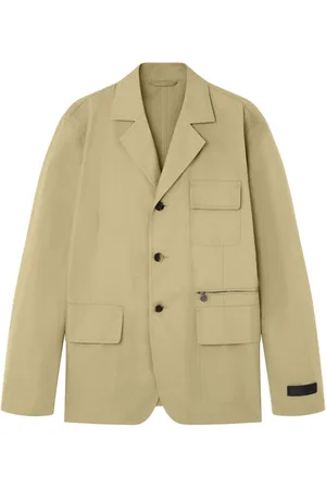 VERSACE Flap-pocket cotton blazer
