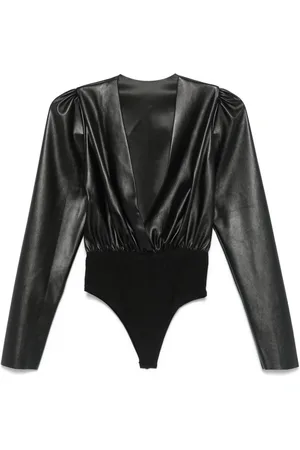 Alchemy X Lia Aram faux-leather bodysuit