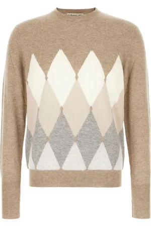 BALLANTYNE Argyle-knit jumper
