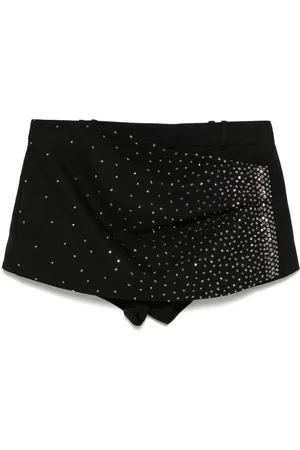 The Attico Rhinestone-embellished shorts