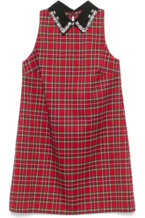 Liu Jo Tartan-check mini dress