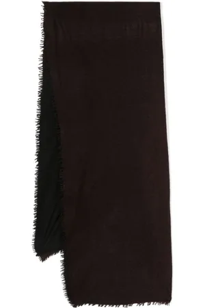 DENIS COLOMB Frayed brim cashmere scarf