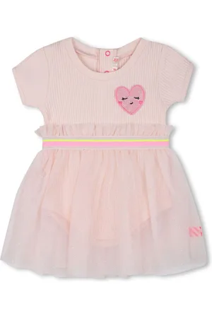 Billieblush Heart-appliqué dress