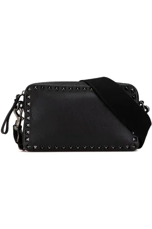 VALENTINO GARAVANI 2018-2024 Grainy Calfskin Rockstud crossbody bag