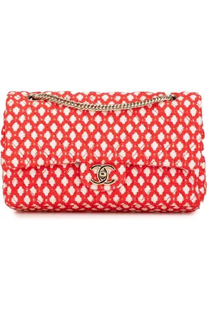CHANEL 2008-2009 Jumbo Tweed Double Flap shoulder bag