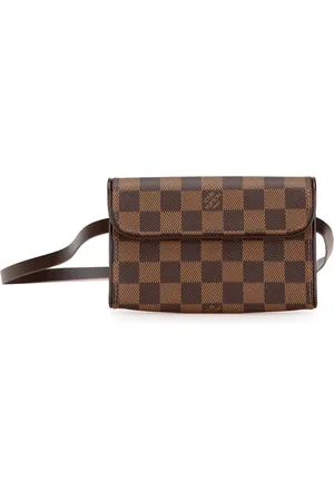 LOUIS VUITTON 2007 Damier Ebene Florentine Pochette belt bag