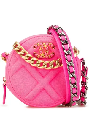 CHANEL 2019 Jersey 19 Round Clutch on Chain satchel