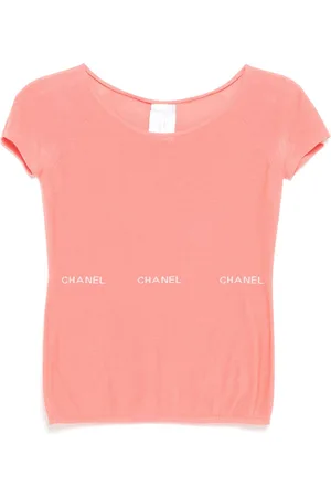 CHANEL 2004 logo knitted top