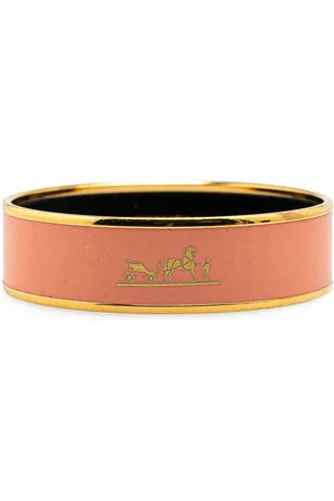 Hermès 20th Century Wide Caleche Enamel Bangle 70 costume bracelet